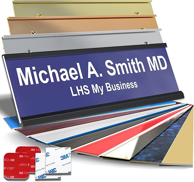 Personalized Name Plate with Choice of Mounting by LHS+My+Business