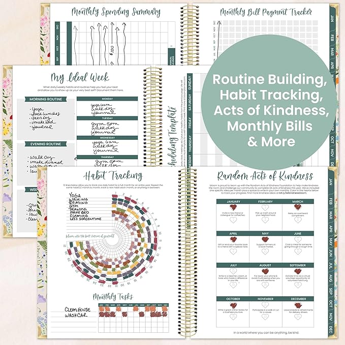 bloom daily planners 2026 Hardcover Calendar Year Goal & Vision Planner - Image 6