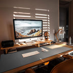 CENNBIE Desk Mat Pad Blotter Protector 47.2" x 19.6", PU Leather Desk Mat - Image 4