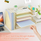 OPNICE Desk Organizer, 5-Tier Paper File Organizer - Image 5