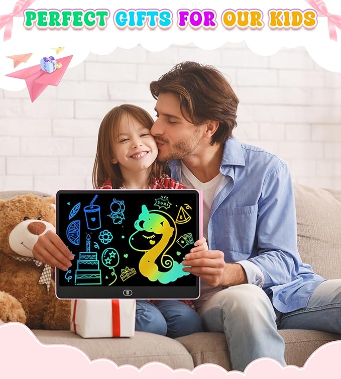 LCD Writing Tablet for Kids, 16 Inch Colorful Doodle Board Drawing Tablets - Image 7