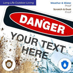 Custom Danger Sign, OSHA Sign, 12x18 Inches, Rust Free .063 Aluminum, Fade - Image 5