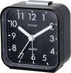 Tinload Small Battery Operated Analog Travel Alarm Clock Silent Non Ticking - Image 2
