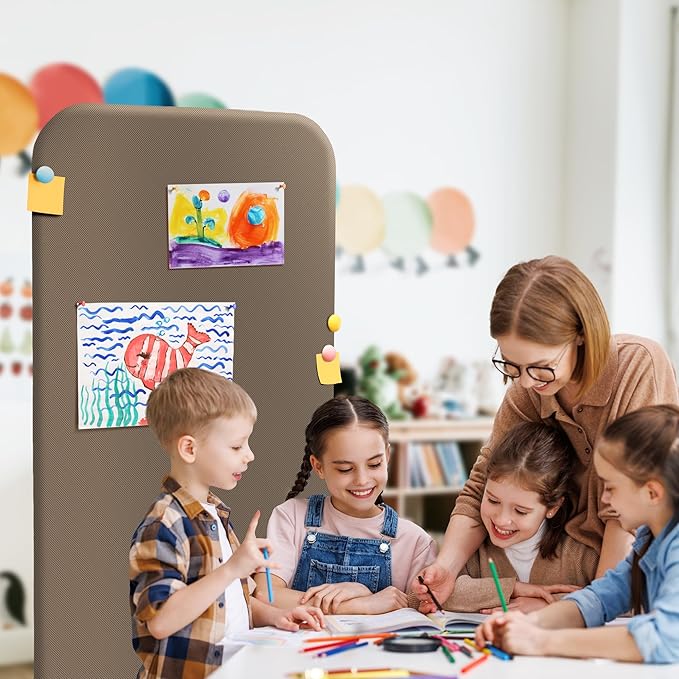 DECOLAB Standing Room Partition, Space Privacy Divider, Portable Wall Panel - Image 8