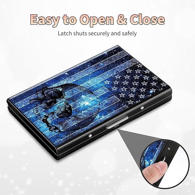 BWEGRHE Slim Credit Card Holder, Aluminum Minimalist Hard Case Pocket-Sized - Image 6