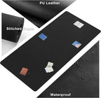 CENNBIE 71" x 35.5" Leather Desk Mat, Extra Large Desk Pad Blotter Protector - Image 3