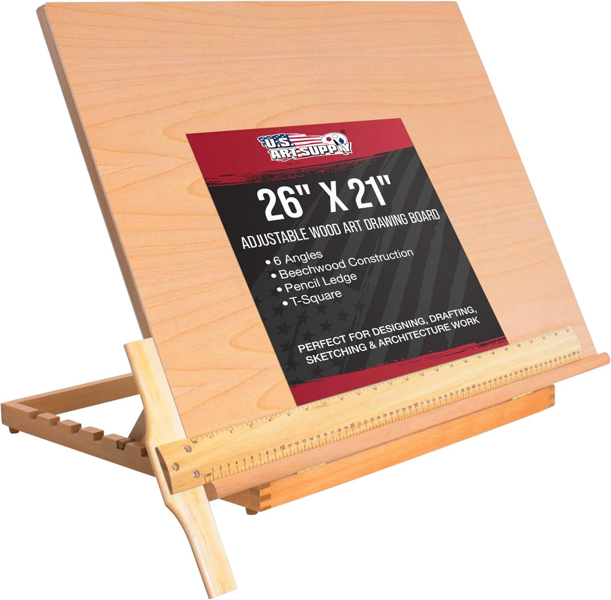u.s. art supply x-large 26" x 21" wooden, main product view