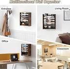 PAG-Mass Wall File Organizer, 6 Tier Mesh Mail Organizer Wall Mounted, Hanging - Image 5