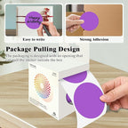 3 Inch Round Colored Dot Stickers, 4 Rolls in Dispenser Box - Image 3