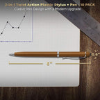 DISCOUNT PROMOS Twist Action Plastic Stylus Pens, Bulk Pack - Image 5