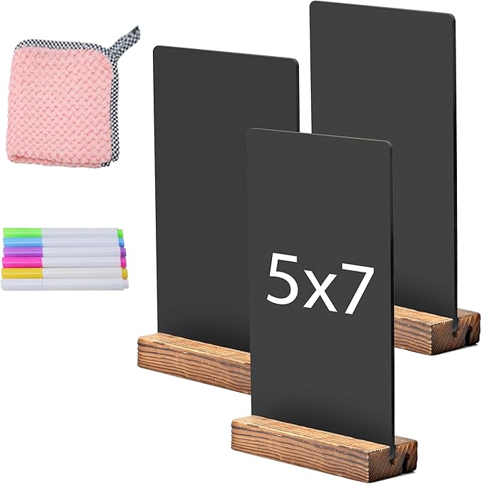 JDEA Desktop Chalkboard Sign Double-Sided Chalkboard by JDEA