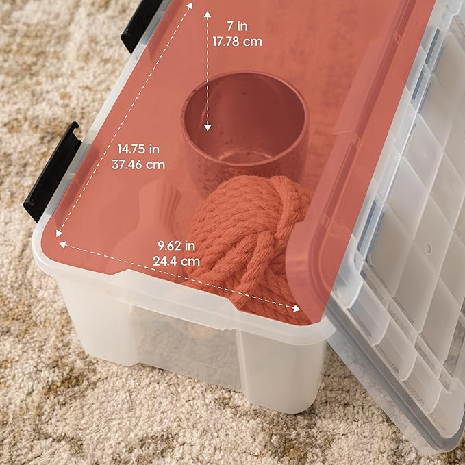 IRIS USA WeatherPro 19 Qt Storage Bins - Image 3