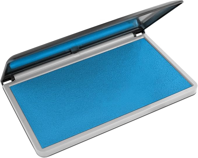 MaxMark Large Premium Light Blue Ink Stamp Pad by Maxmark