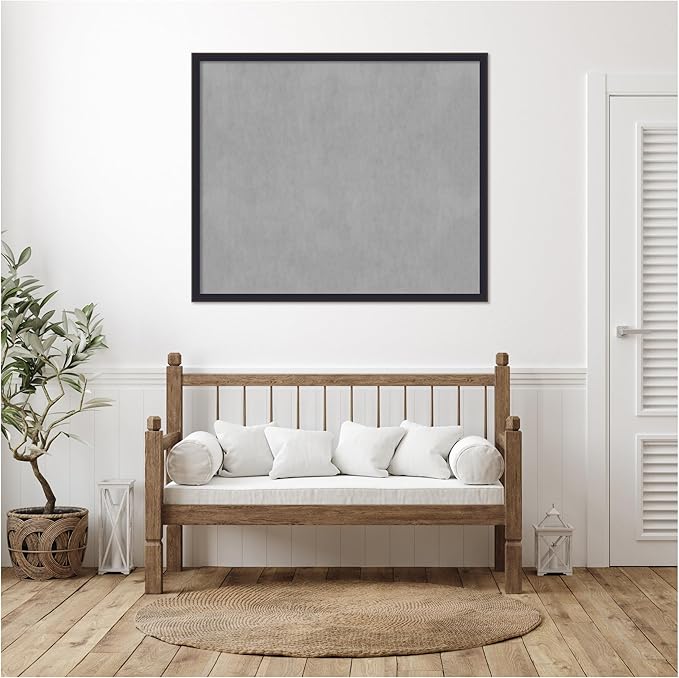 Amanti Art Black Framed Magnetic Board 43x51 Oversize Vision Board - Image 5