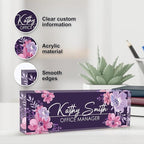 Personalized Name Plate for Desk, Custom Desk Name Plate, Acrylic Name Plate - Image 3