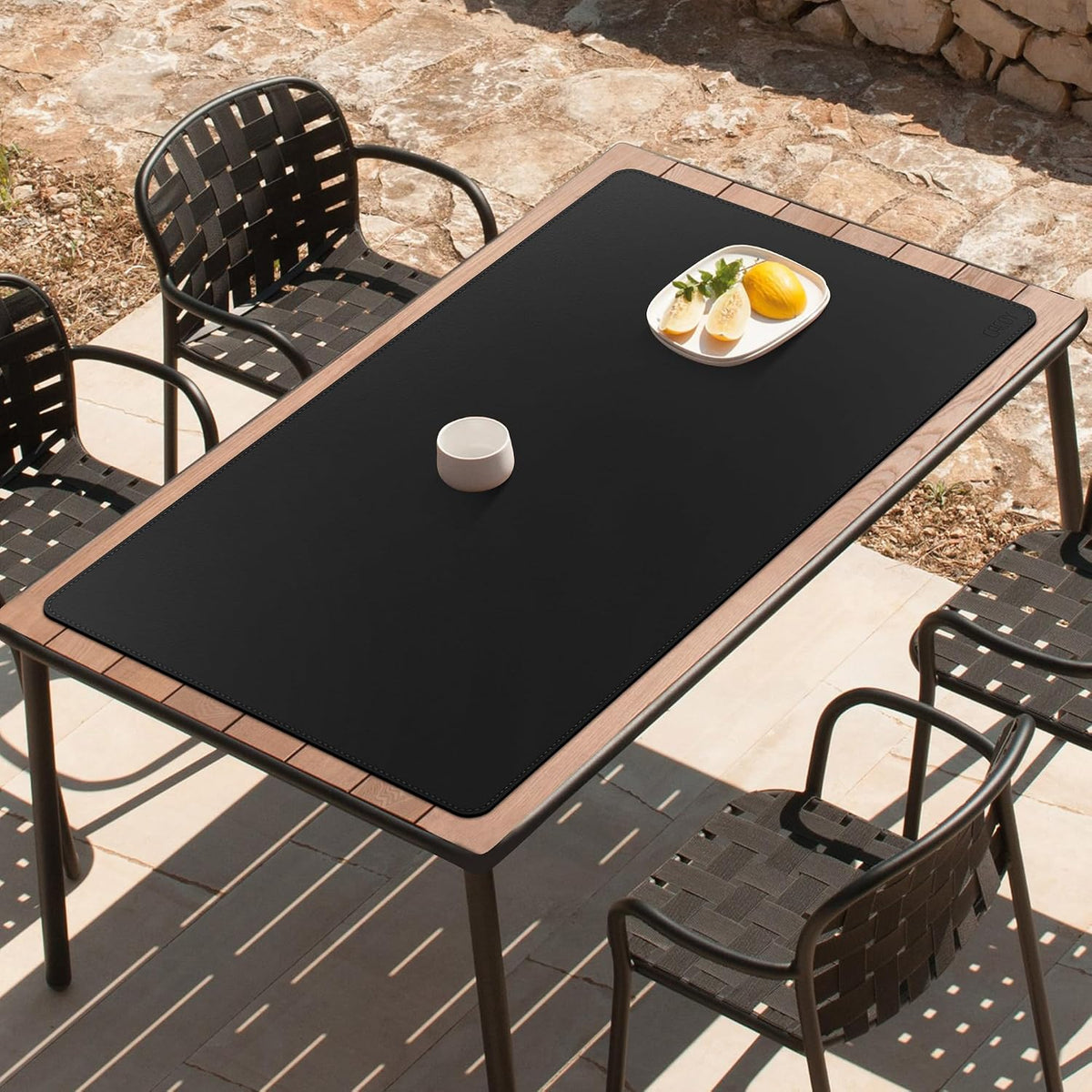 Cacoy 51.2" x 27.5" Large Leather Desk Mat, Extended Mega Size Comp...