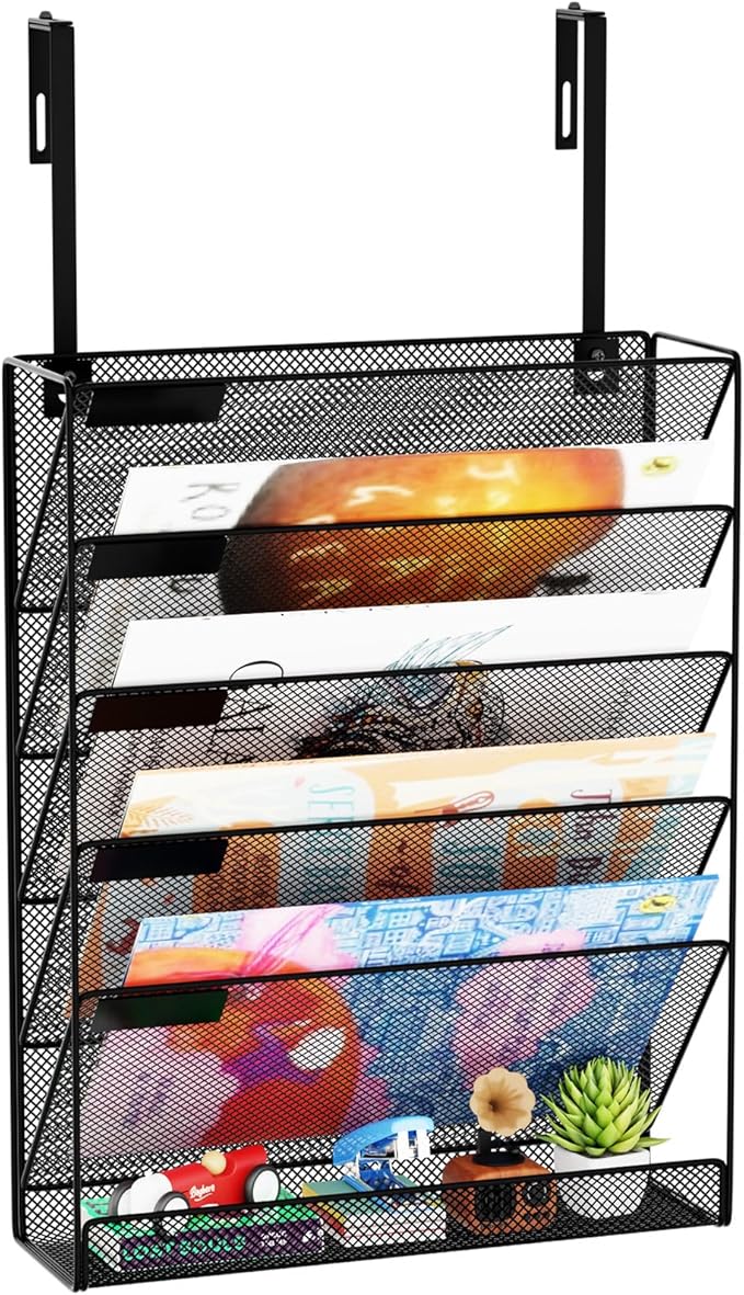 GDINDINFAN 6-Tier Hanging File Organizer Office Cubicle Accessories by GDINDINFAN
