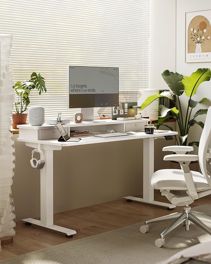 FEZIBO 60 x 24 Inch Height Adjustable Electric Standing Desk - Image 2
