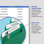 Avery TrueBlock Extra Large File Folder Labels, 15/16" x 3-7/16", 450 Printable Labels, White (5027)