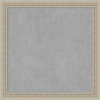 Amanti Art Silver Framed Magnetic Board 28x28 Medium Vision Board by AmantiArt