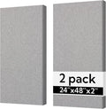 Olanglab Sound Absorbing Acoustic Wall Panels 2 Pack, Large Fabric Wrapped by Olanglab