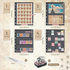 Lewtemi Stamp Collecting Albums Set Stamp Collection Book Include 20 Pages - Image 2