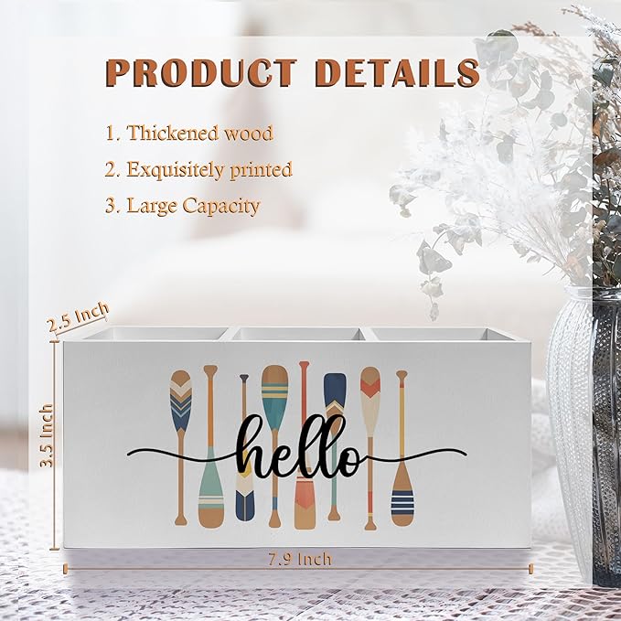 Exqcom Lake Decor Pen Pencil Holder, Lake House Decor, Lakes Gifts - Image 6