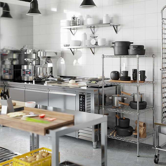 Regal Altair 21" Deep x 24" Wide x 54" Height Wire Shelving Kit | 4-Tier | NSF - Image 5