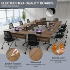 Folding Conference Table 4ft 5ft, Foldable Office Meeting Desk - Image 4