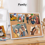 kdafio 11.81"×15.74" Cork Board Bulletin Board, Double Sided Pin Board - Image 6