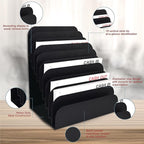 BankSupplies STEELMASTER Steel Cashier Pad Rack, 10-Slot Desktop File & Paper - Image 4