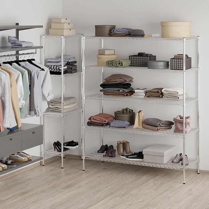 Regal Altair 24" Deep x 60" Wide x 74" Height Wire Shelving Kit | 5-Tier | NSF - Image 7