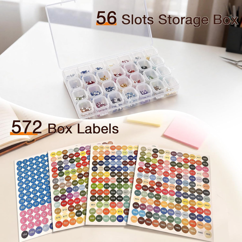 fangzh diamond painting storage accessories kit with a4, package contents