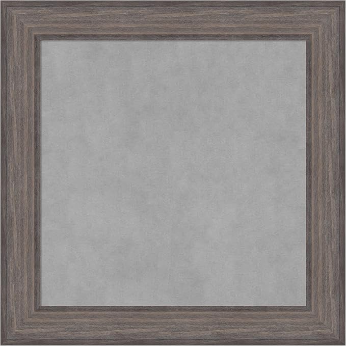 Amanti Art Grey Framed Magnetic Board 25x25 Medium Vision Board by AmantiArt