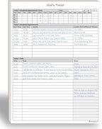 Hourly Planner Notepad. 60 Page Planning Pad w/Appointment Time Block, Task Log by LifeCharge