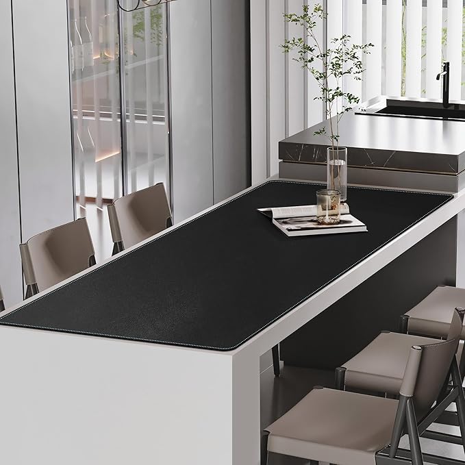 CENNBIE Leather Desk Pad Large, Extended Non-Slip Mouse Pad, Waterproof PU - Image 5