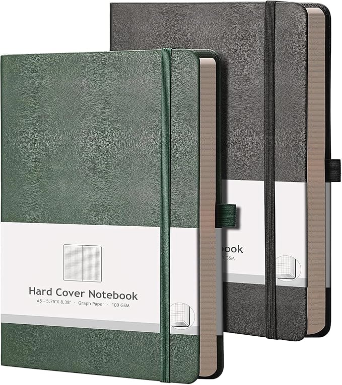 AHGXG Graph Paper Notebook 2 Pack by AHGXG