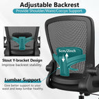 felixking office chair, ergonomic desk chair breathable mesh, view 10