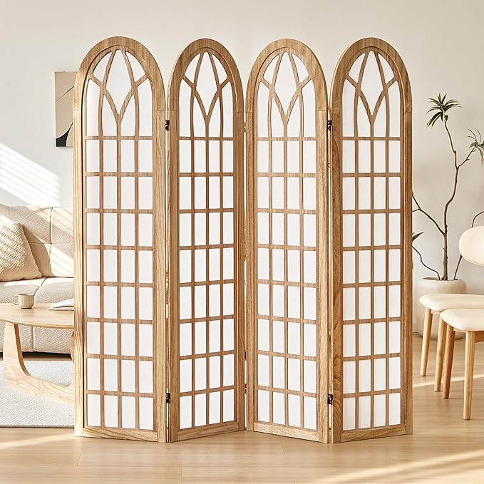 Aletheiawu Room Divider and Folding Privacy Screen, 4 Panel Japanese Shoji by Aletheiawu