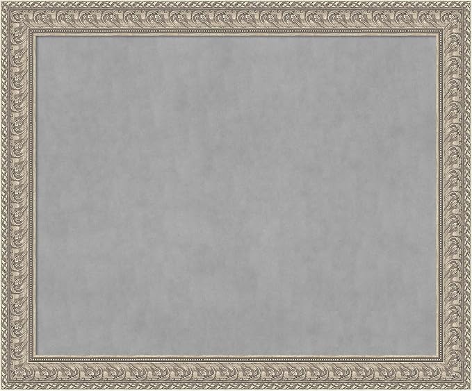 Amanti Art Silver Framed Magnetic Board 39x47 X-Large Vision Board by AmantiArt