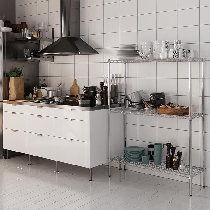 Regal Altair 14" Deep x 42" Wide x 54" Height Wire Shelving Kit | 3-Tier | NSF - Image 2