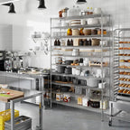 Regal Altair 18" Deep x 60" Wide x 96" Height Wire Shelving Kit | 10-Tier | NSF - Image 7