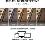 rugshop border jute-style indoor outdoor runner rug dark, package contents