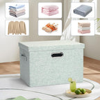 Graciadeco Large 17" 36 Quart Collapsible Stackable Storage Bins - Image 6
