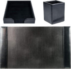 Dacasso Bonded Set Luxury Leather Desk Pad & Desk Organization Essentials - Image 5