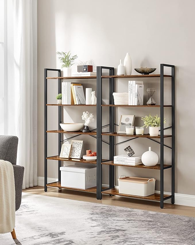 VASAGLE 5-Tier Bookshelf, Bookcase - Image 2