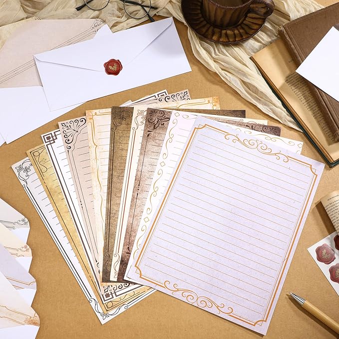 TaoBary 160 Pcs Stationery Paper Set 50 Double Sided Stationery Papers - Image 3