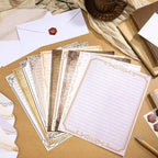 TaoBary 160 Pcs Stationery Paper Set 50 Double Sided Stationery Papers - Image 3