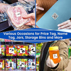 L LIKED 1" x 1" Square Removable Labels, No Residue, Water and Oil Resistant - Image 7