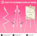 VAIIGO 63" White Easel Stand for Wedding Sign Poster Display Easel Folding Art - Image 3
